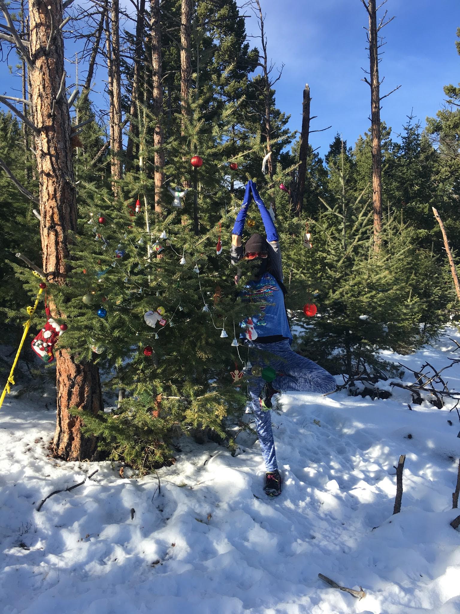 Camouflaged In Tree Pose!